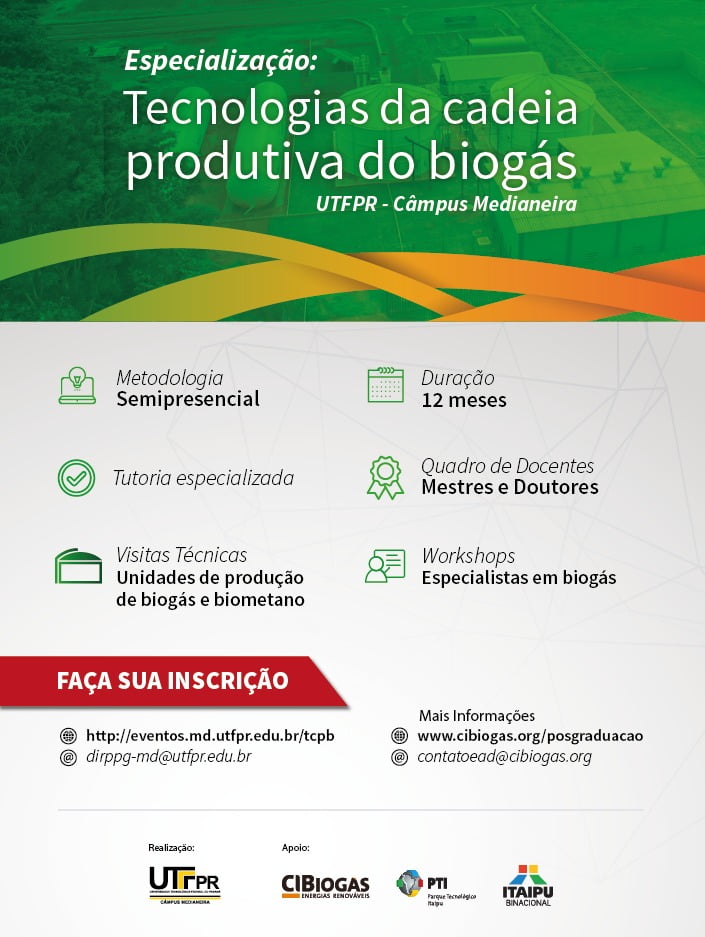 Especialização Sobre Biogás Da Utfpr Terá Início Em Março Deste Ano - 4